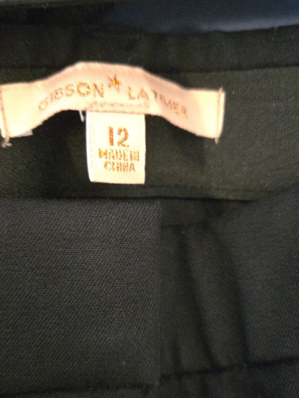 Gibson Latimer Black Straight-Leg Trousers - Picture 2 of 3